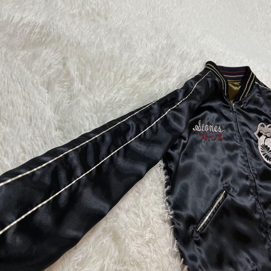 テーラー東洋　ローリングストーンズ　スカジャン リバーシブル　刺繍　M
