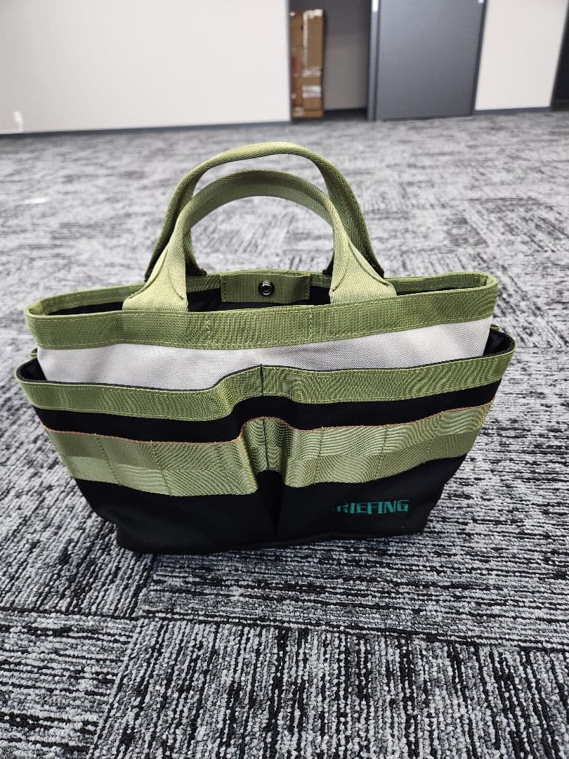 BRIEFING トートバッグ グリーン/ブラック