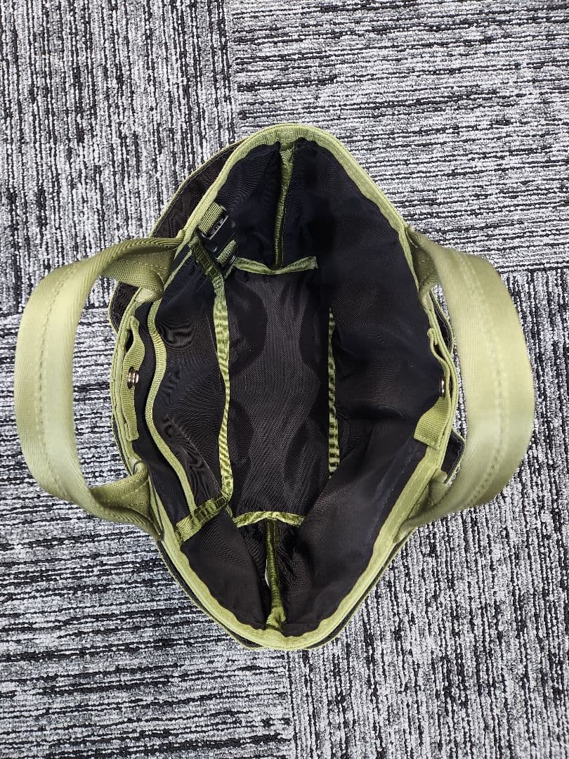 BRIEFING トートバッグ グリーン/ブラック