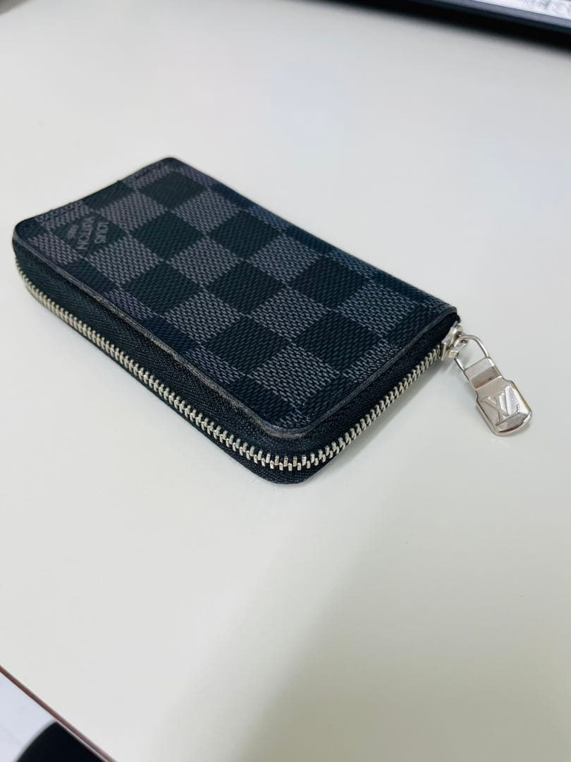 ルイヴィトン　ダミエ　ジッピー・パース