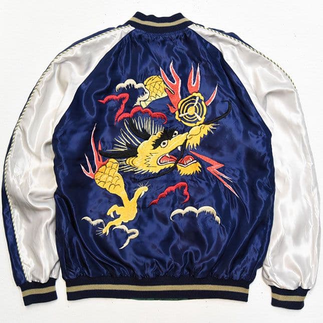 東洋スカジャン　DRAGON×LANDSCAPE