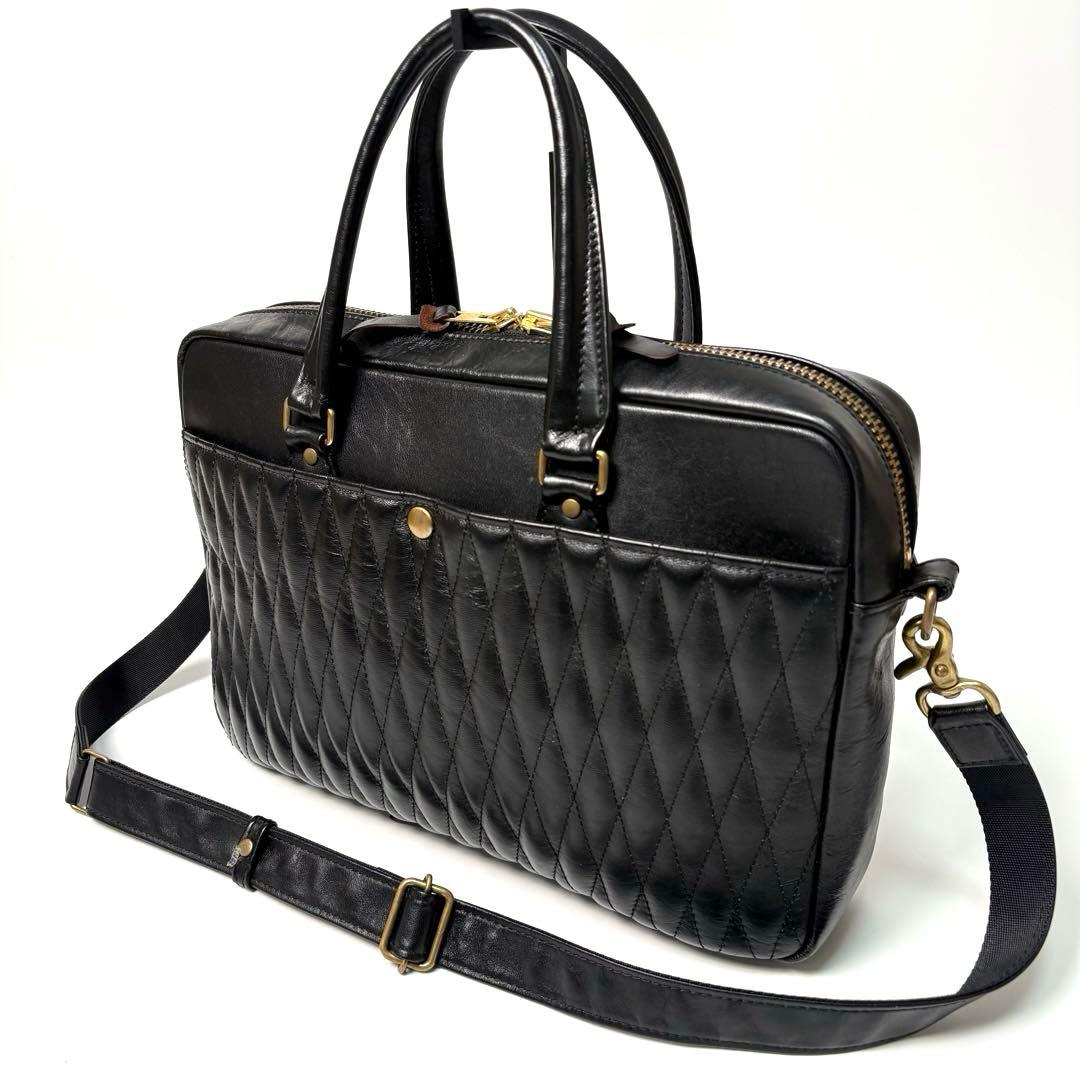 【日本製】COSTOM WORKS ZON レザー ブリーフケース 2way