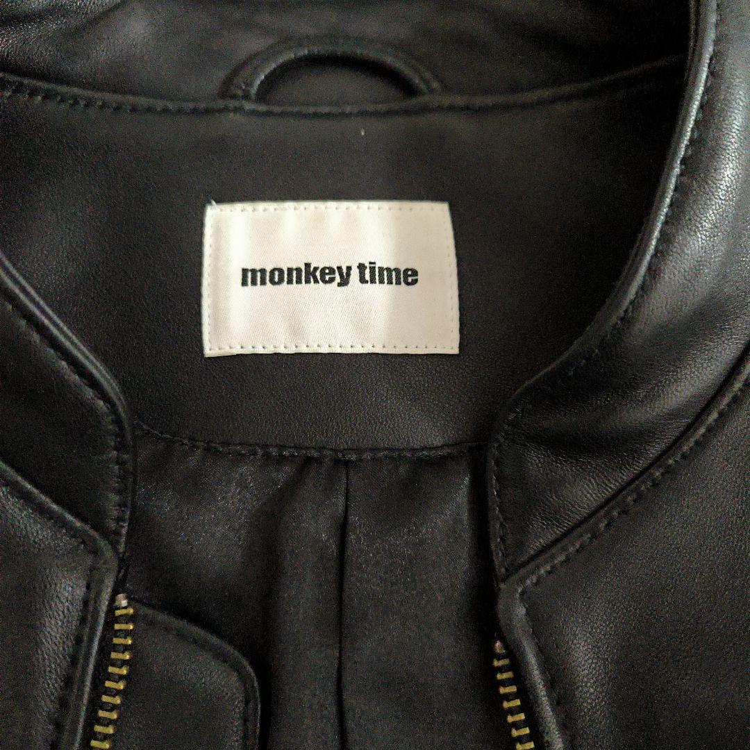 美品✨monkeytime★ラムレザー/羊革ライダース