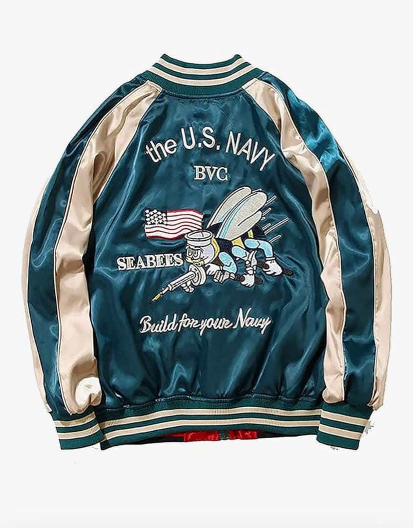 U.S.SEABEEサテンジャケット ニーマンバイ