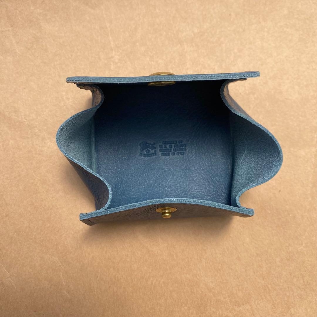 イルビゾンテ　ケース　小銭入れ　小物入れ　ブルー