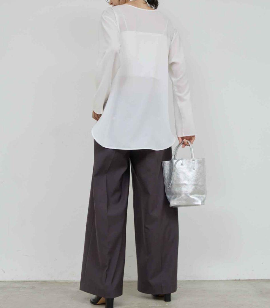 【万能インナー】ラウンドブラウスTee