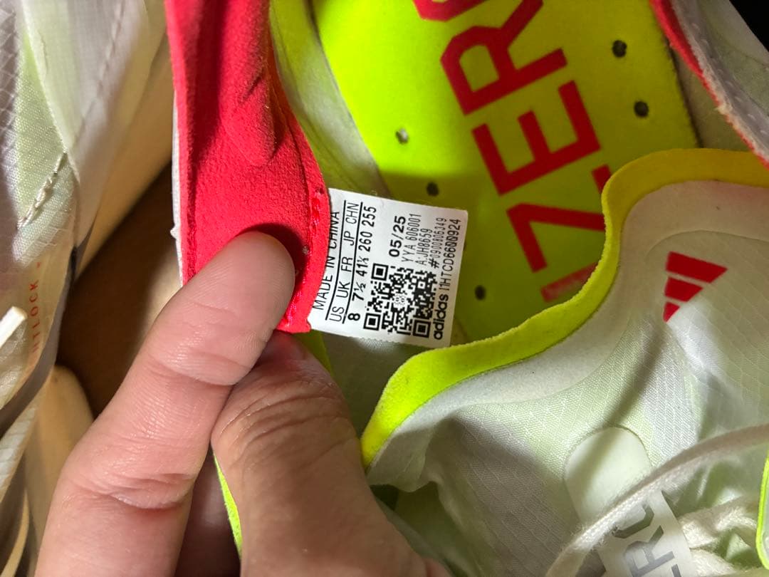 ADIZERO TAKUMI SEN 11 26.0cm シューズ袋