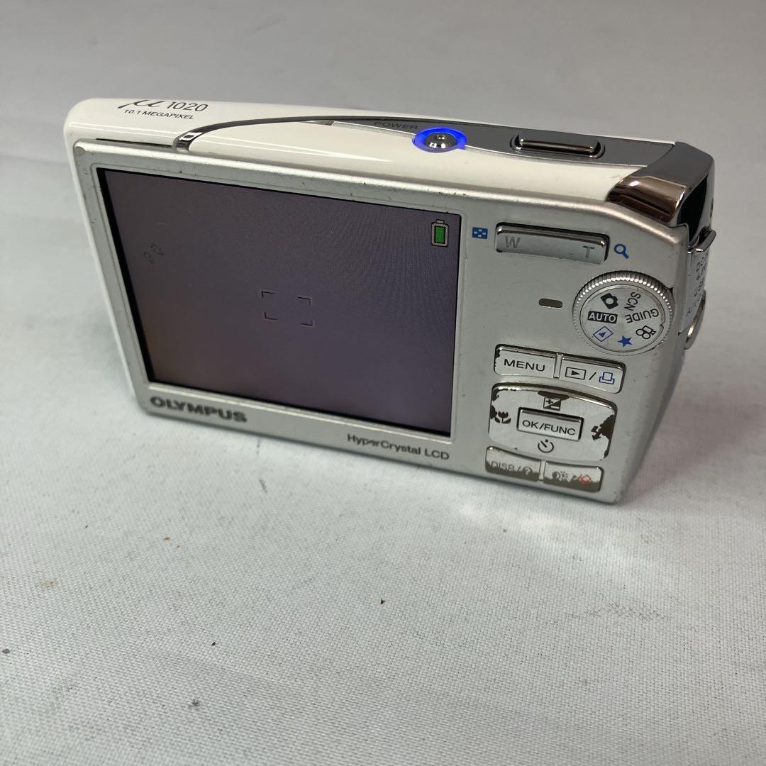 ≪美品≫OLYMPUSデジカメ u1020 ホワイト 充電器付き 1010万画素
