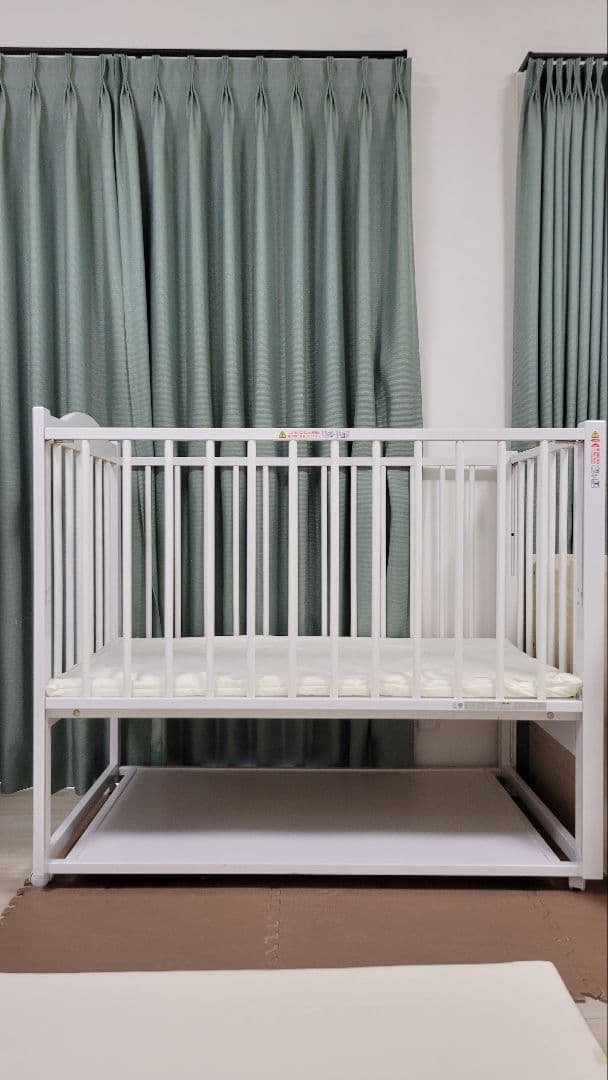 【送料込み】ベビーベット　ハイタイプ　ツースライド 2面 石崎家具　日本製