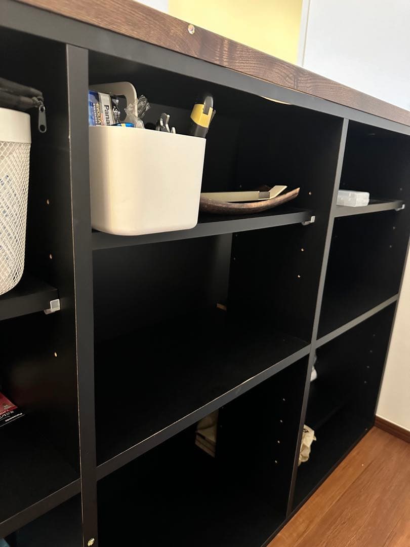 カウンター　北欧　カフェ　完成品 幅170 キッチンカウンター キッチン収納 黒