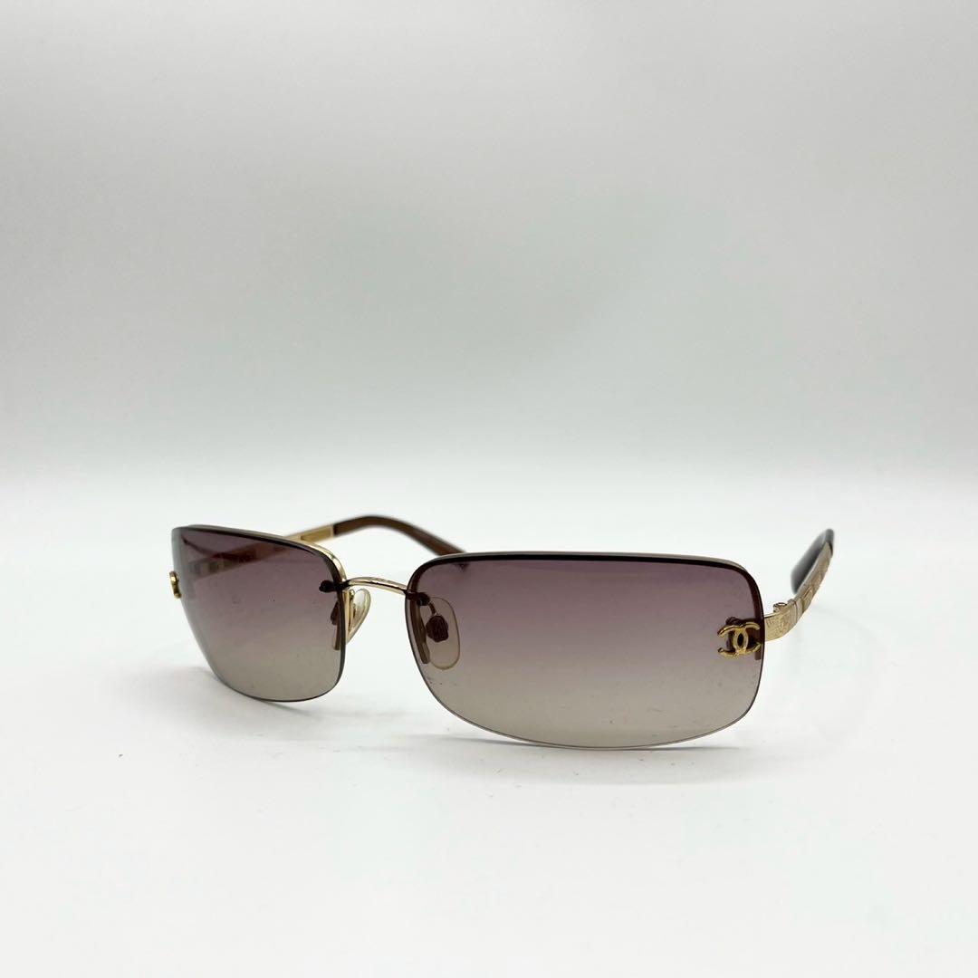 人気♡CHANEL グラデーション サングラス ココマーク ゴールド レザー
