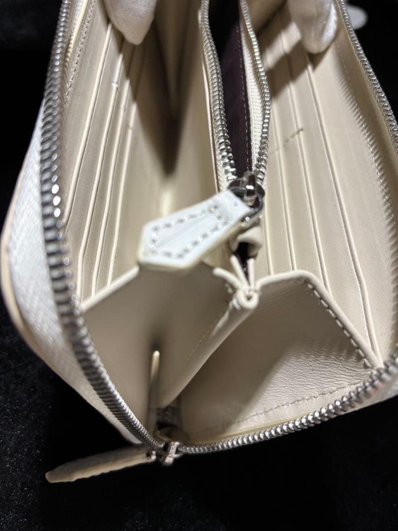 ✨新品未使用品クロコダイル 革メンズ 長財布 ラウンドファスナーホワイト