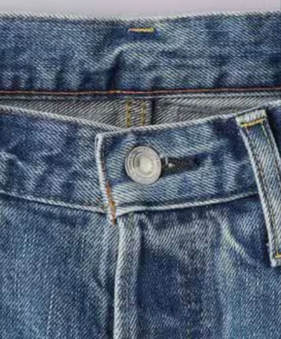 HYKE(ハイク)DENIM WIDE LEG JEANS LT.BLUE