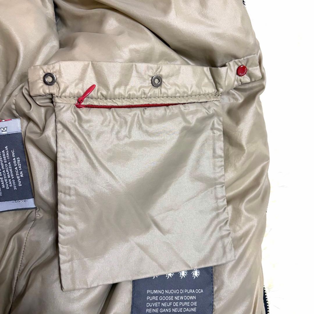 美品　デュベティカ　DUVETICA ウール　ダウンベスト　グレー　L