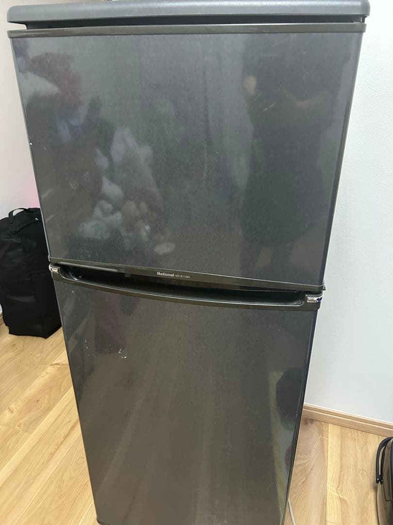 グレー 2ドア冷蔵庫