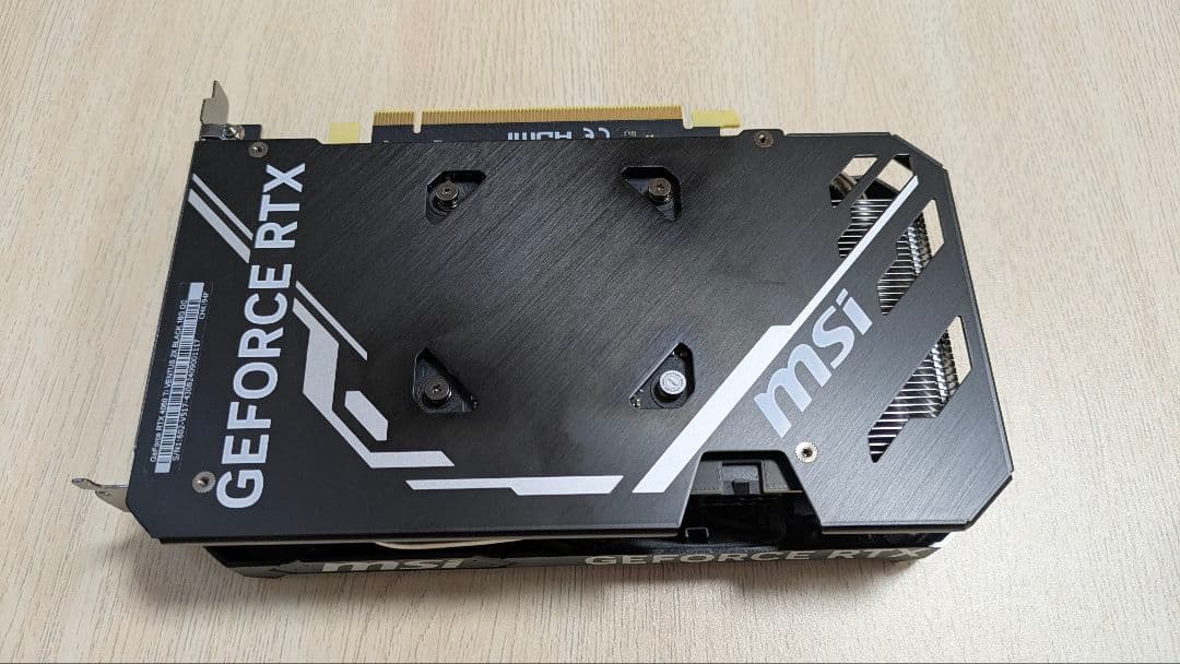 【本体のみ】MSI GeForce RTX 4060 Ti 16G