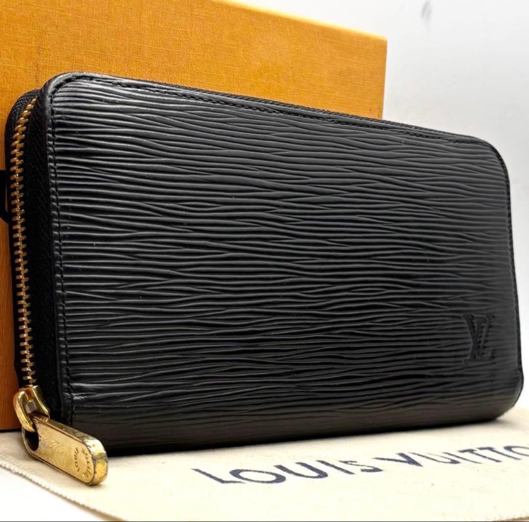 【最新型IC美品】ルイヴィトン　エピ　ジッピーウォレット　ゴールド金具　ブラック