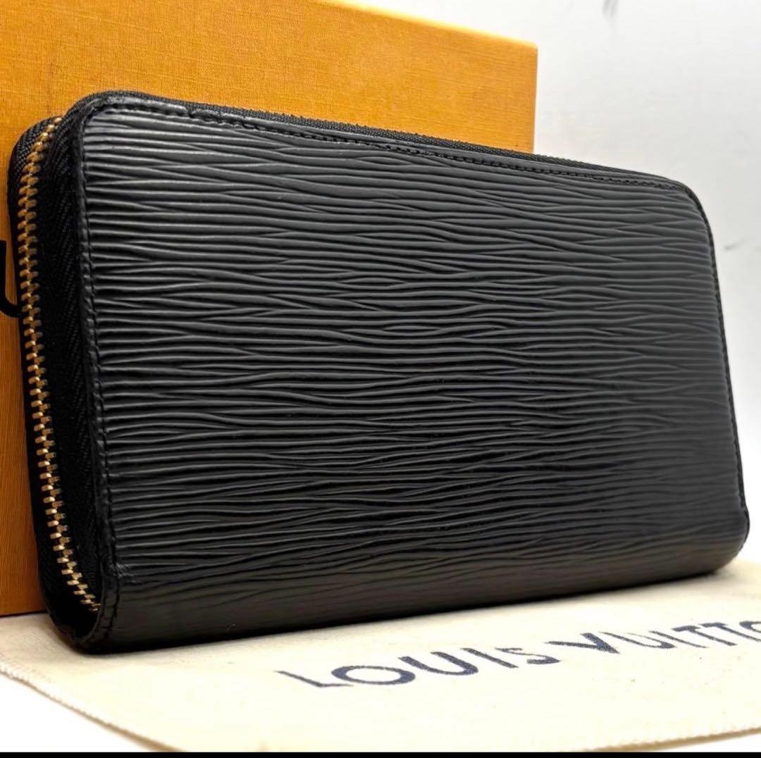 【最新型IC美品】ルイヴィトン　エピ　ジッピーウォレット　ゴールド金具　ブラック