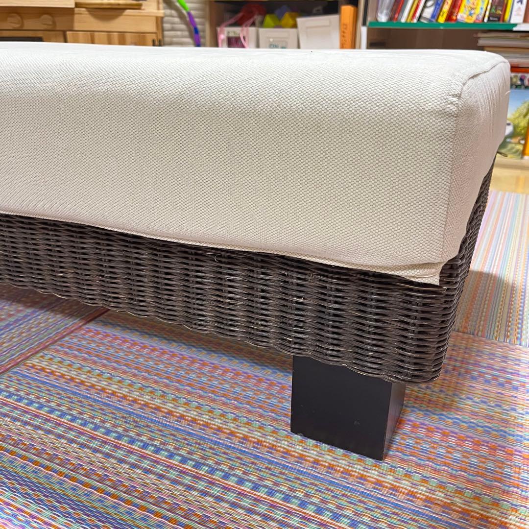 【送料込み】a.flat ケイ・ローソファ オットマンv01 ラタン