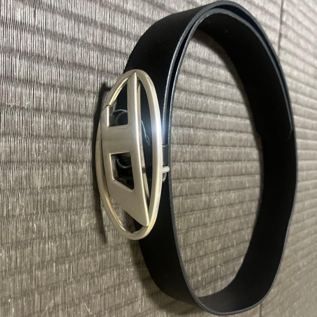 DIESEL ブラック 本革 ベルト