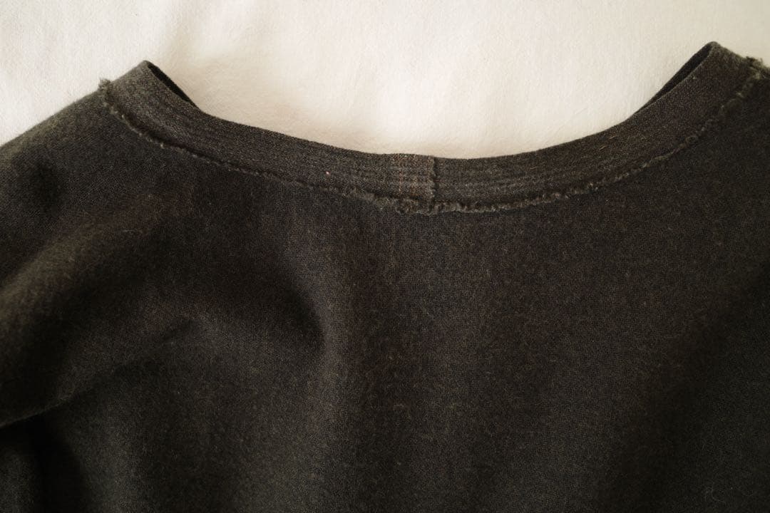 kaval コットン　カシミヤ　カットソー　切りっぱなし