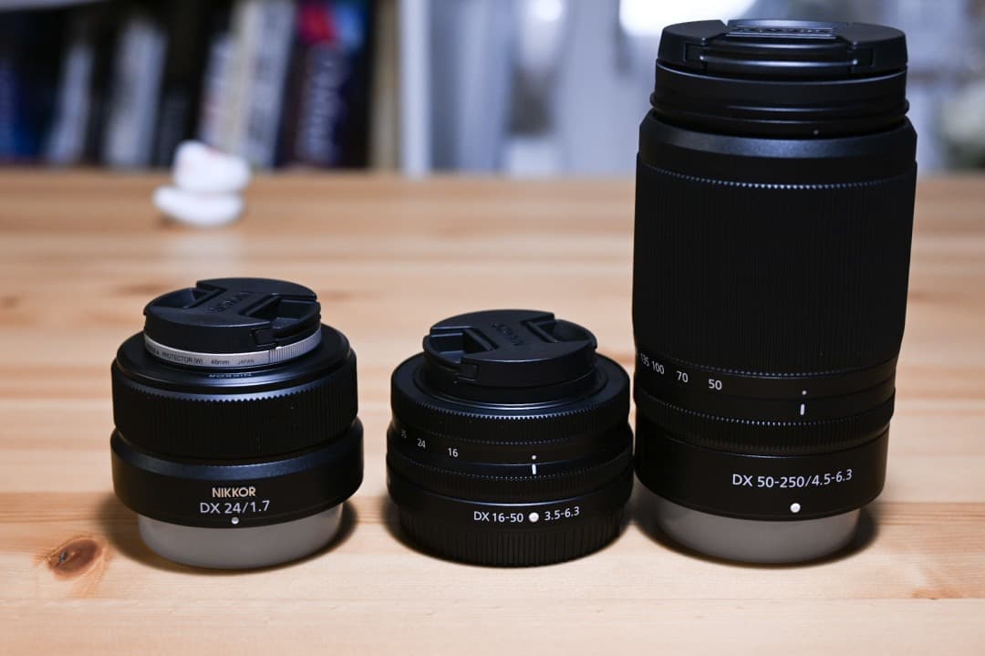 NIKKOR Zレンズセット, Z DX 24mm f/1.7 + キットレンズ