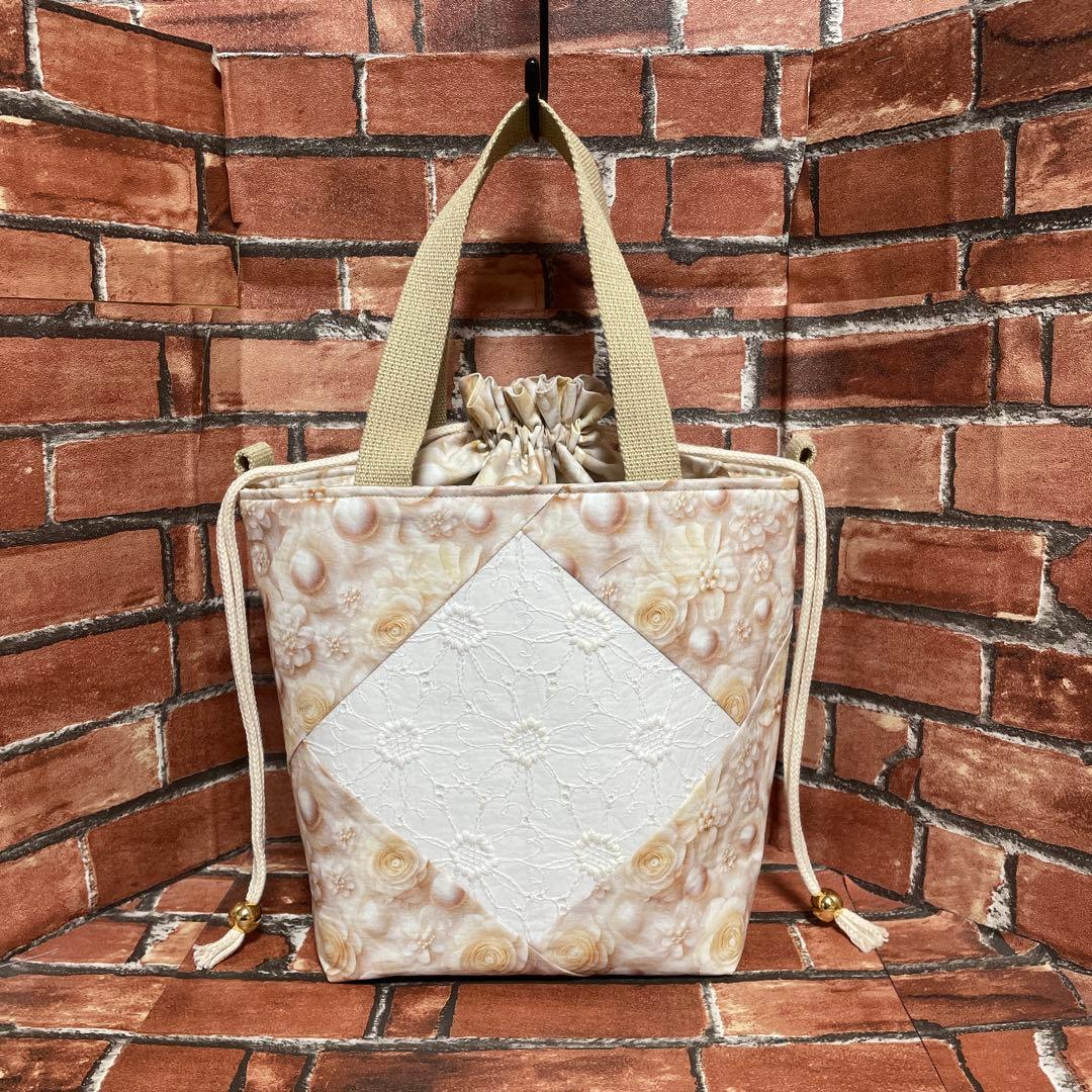 2way・肩掛け・巾着付き2wayバッグ シーズー&柴犬