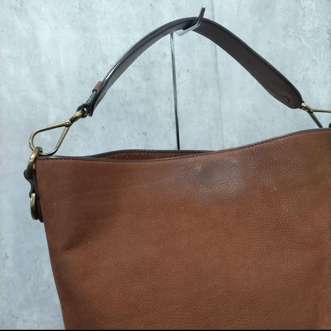 ✅️ポロラルフローレン　ホーボーバッグ スエード 　レザー　ブラウン