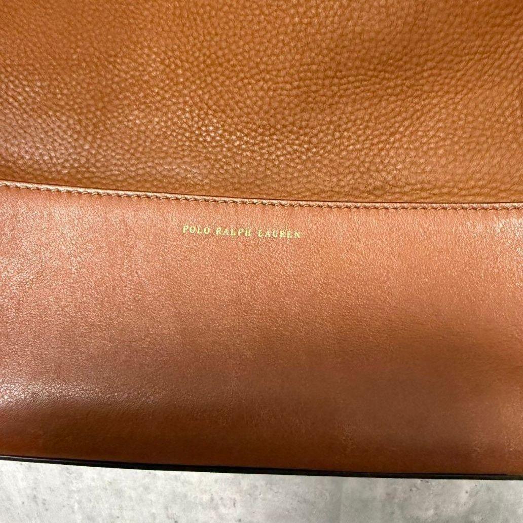 ✅️ポロラルフローレン　ホーボーバッグ スエード 　レザー　ブラウン