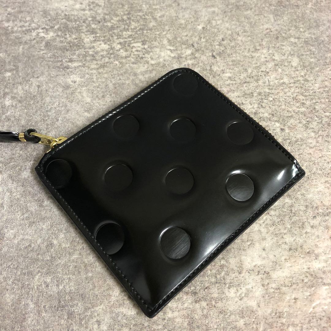 火花様■ コムデギャルソン L字ウォレット ケース ドット 財布