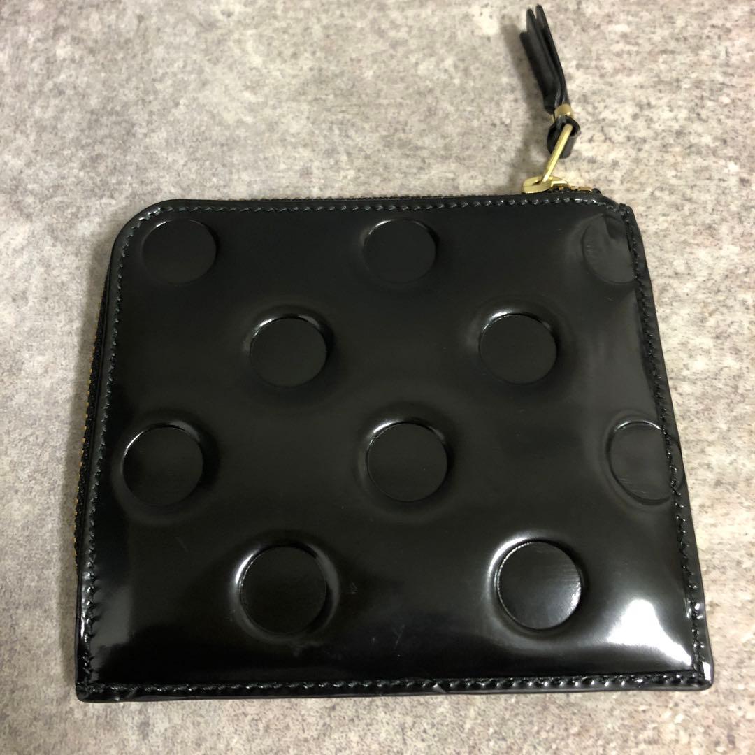 火花様■ コムデギャルソン L字ウォレット ケース ドット 財布