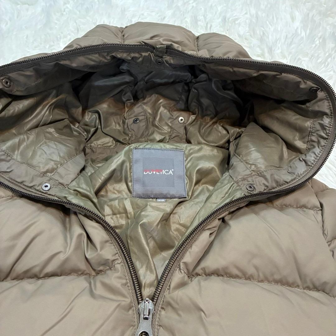 デュベティカ ダウンジャケット グースダウン ロングコート ブラウン フード付き