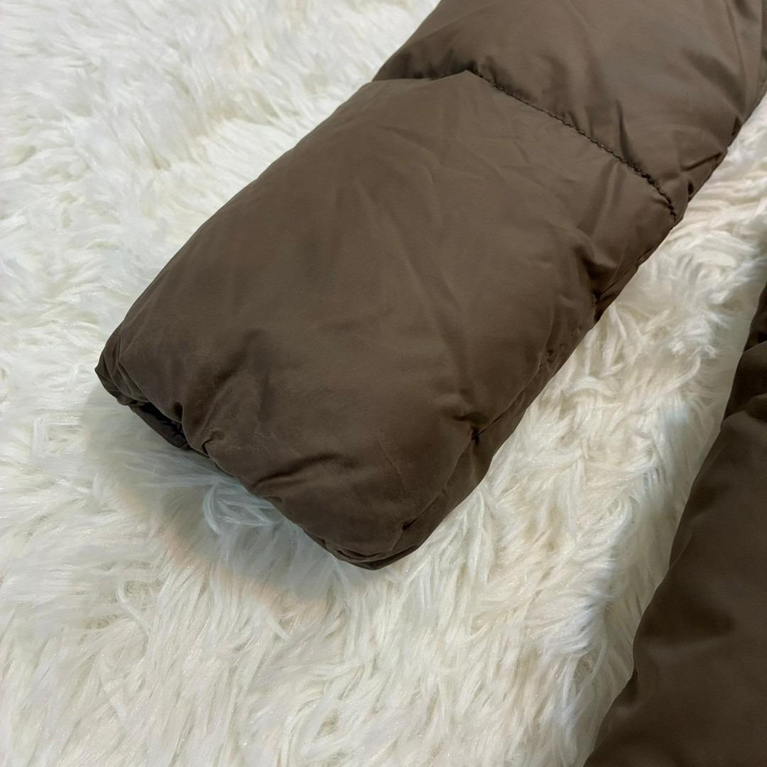 デュベティカ ダウンジャケット グースダウン ロングコート ブラウン フード付き