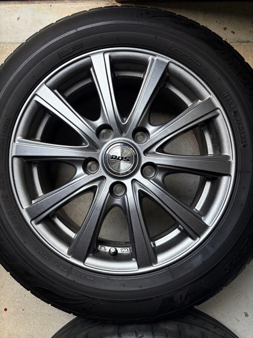 【①②セット販売】DDS 15インチホイールセット 185/65 R15