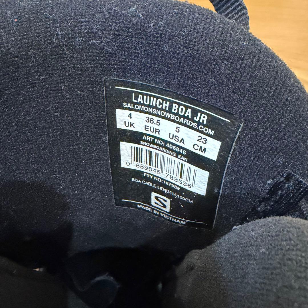 Salomon Launch Boa Jr スノーボードブーツ 23cm