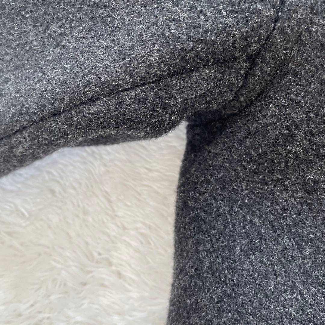 グローバーオール✨ダッフルコート　ロング　ダークグレー　ブラック　フード　M