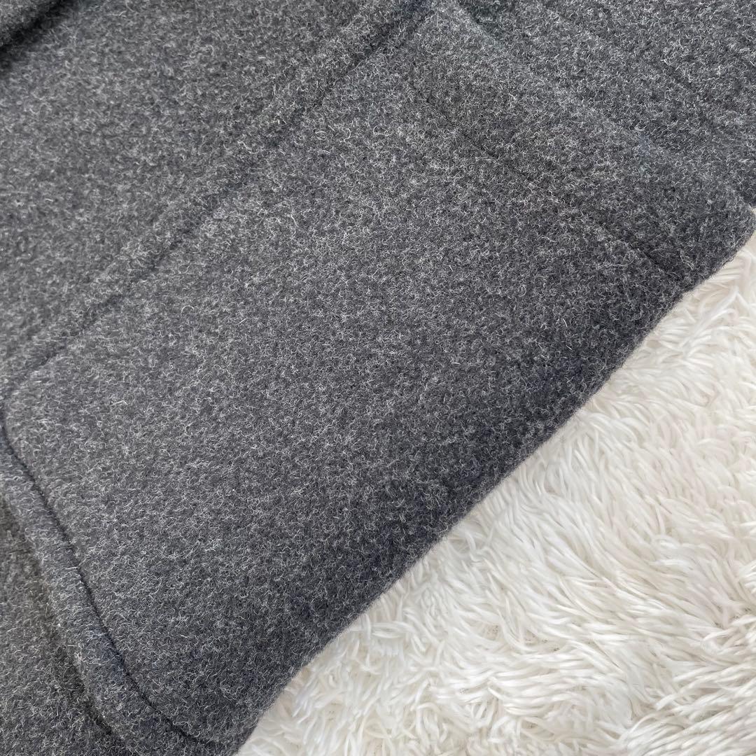 グローバーオール✨ダッフルコート　ロング　ダークグレー　ブラック　フード　M