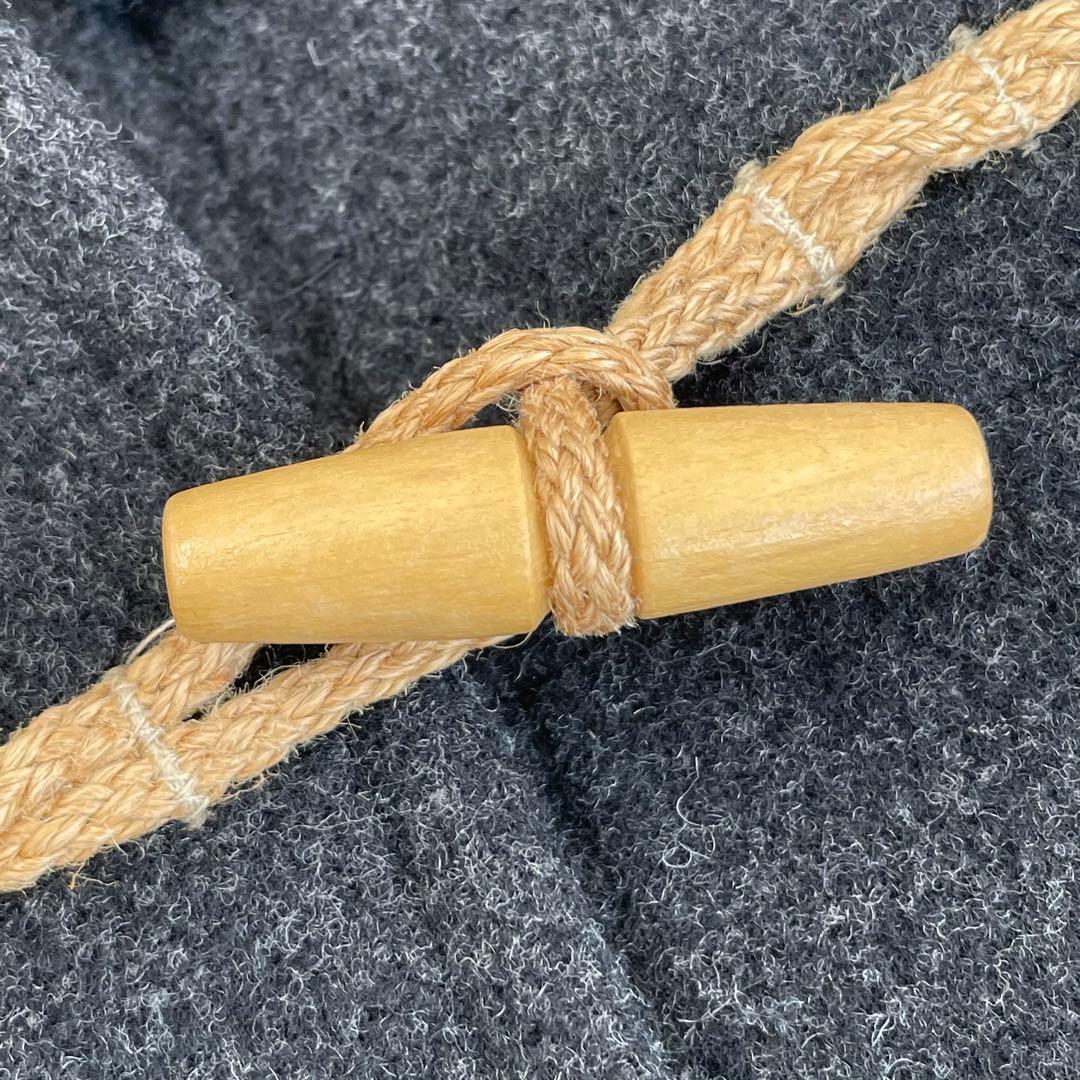 グローバーオール✨ダッフルコート　ロング　ダークグレー　ブラック　フード　M