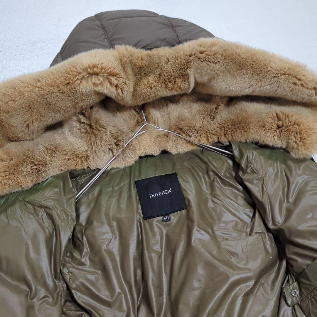 現行タグ 40 デュベティカ アルウェン ファー ダウンコート カーキ