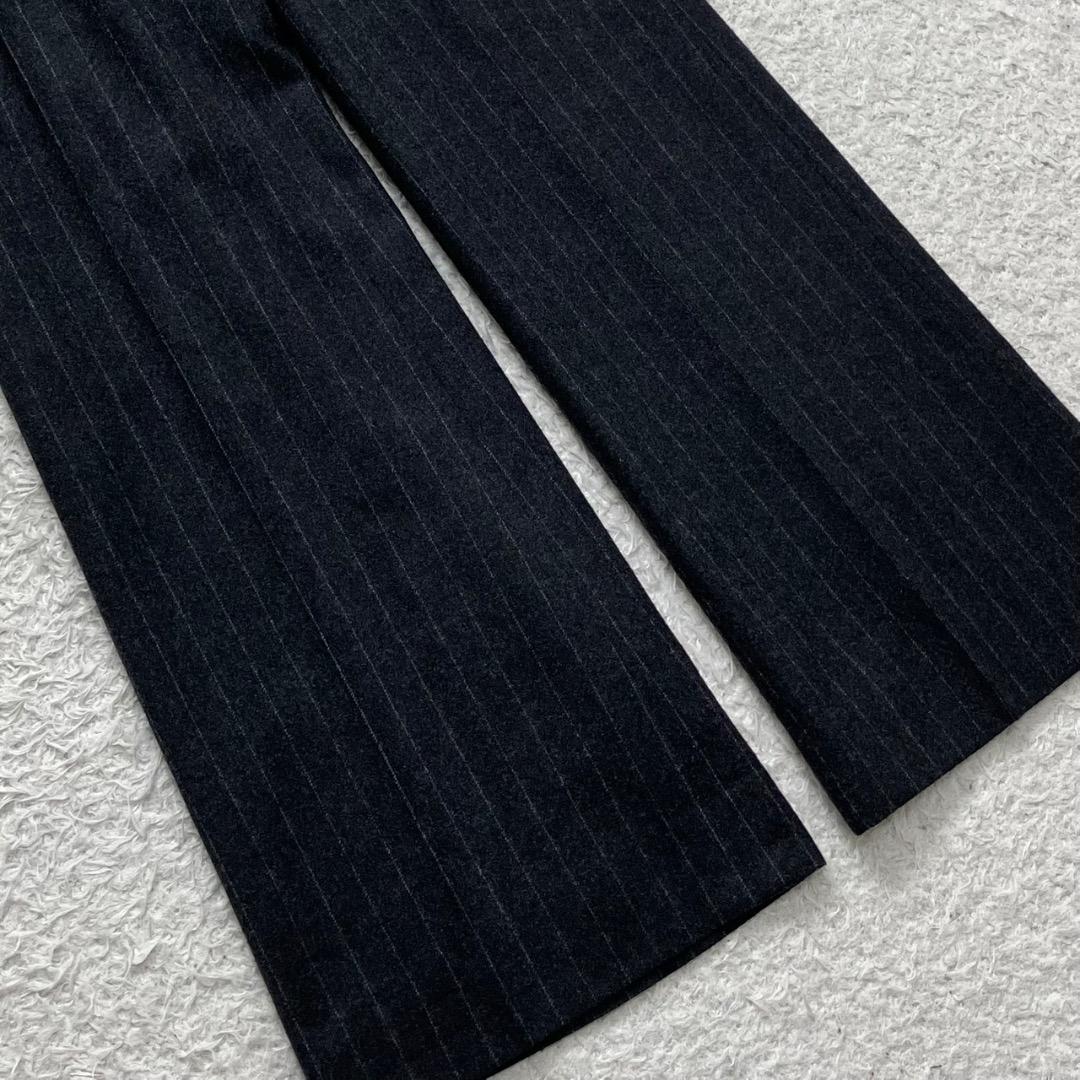 極美品✨バーバリーロンドン セットアップ スーツ フレアパンツ チャコールグレー