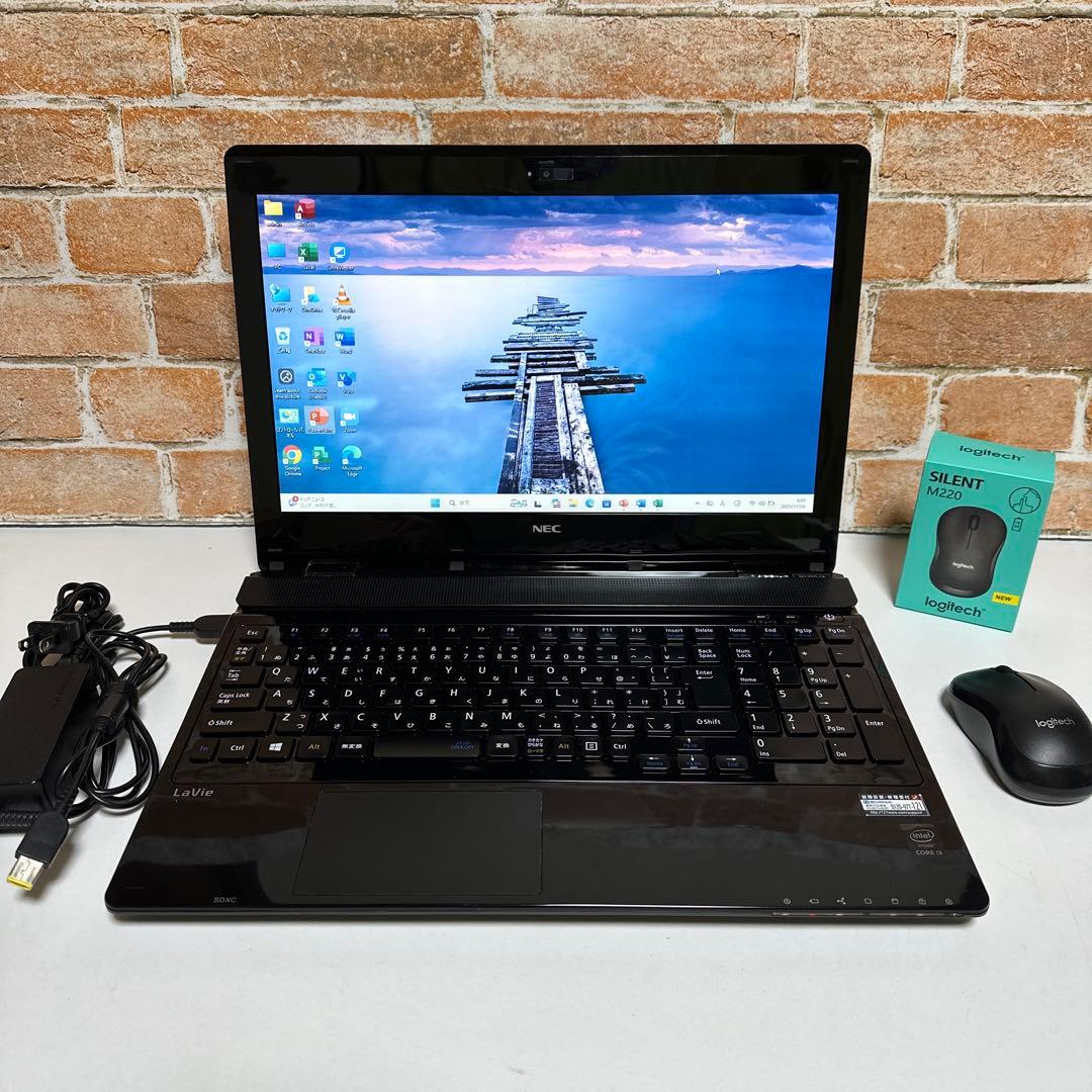 NECノート PC SSD 128GB Webカメラ　オフィス2024年付き