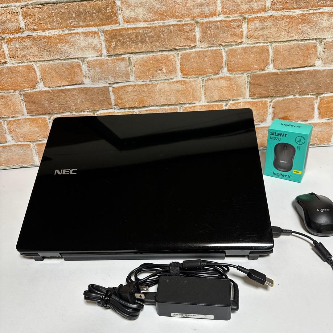 NECノート PC SSD 128GB Webカメラ　オフィス2024年付き