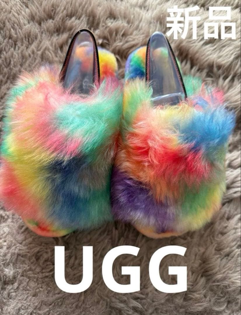 年内最終セール★新品UGG W FLUFF YEAH PRIDE RAINBOW
