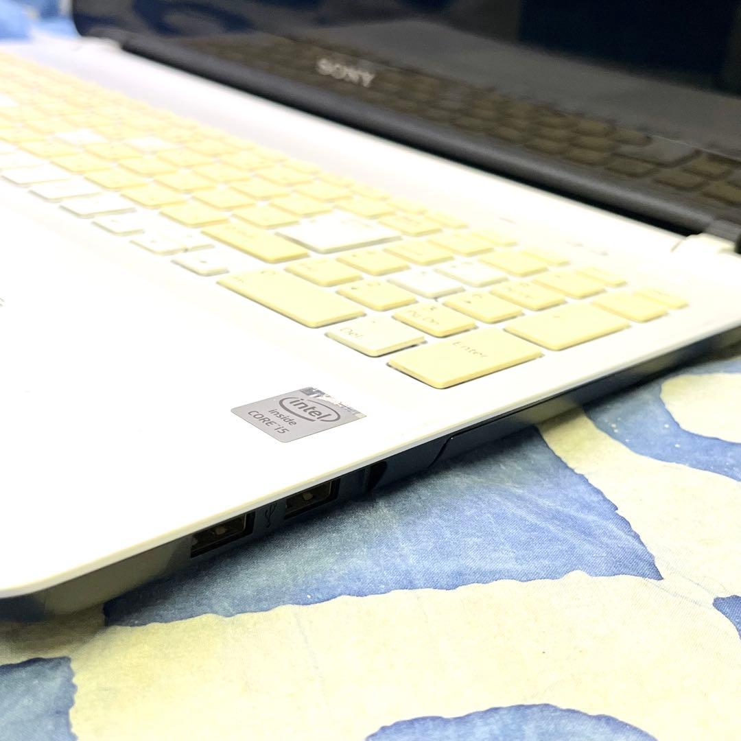 人気VAIO♡大容量HDD1TB☆i5☆美しい白♪ブルーレイ&カメラ！Win11