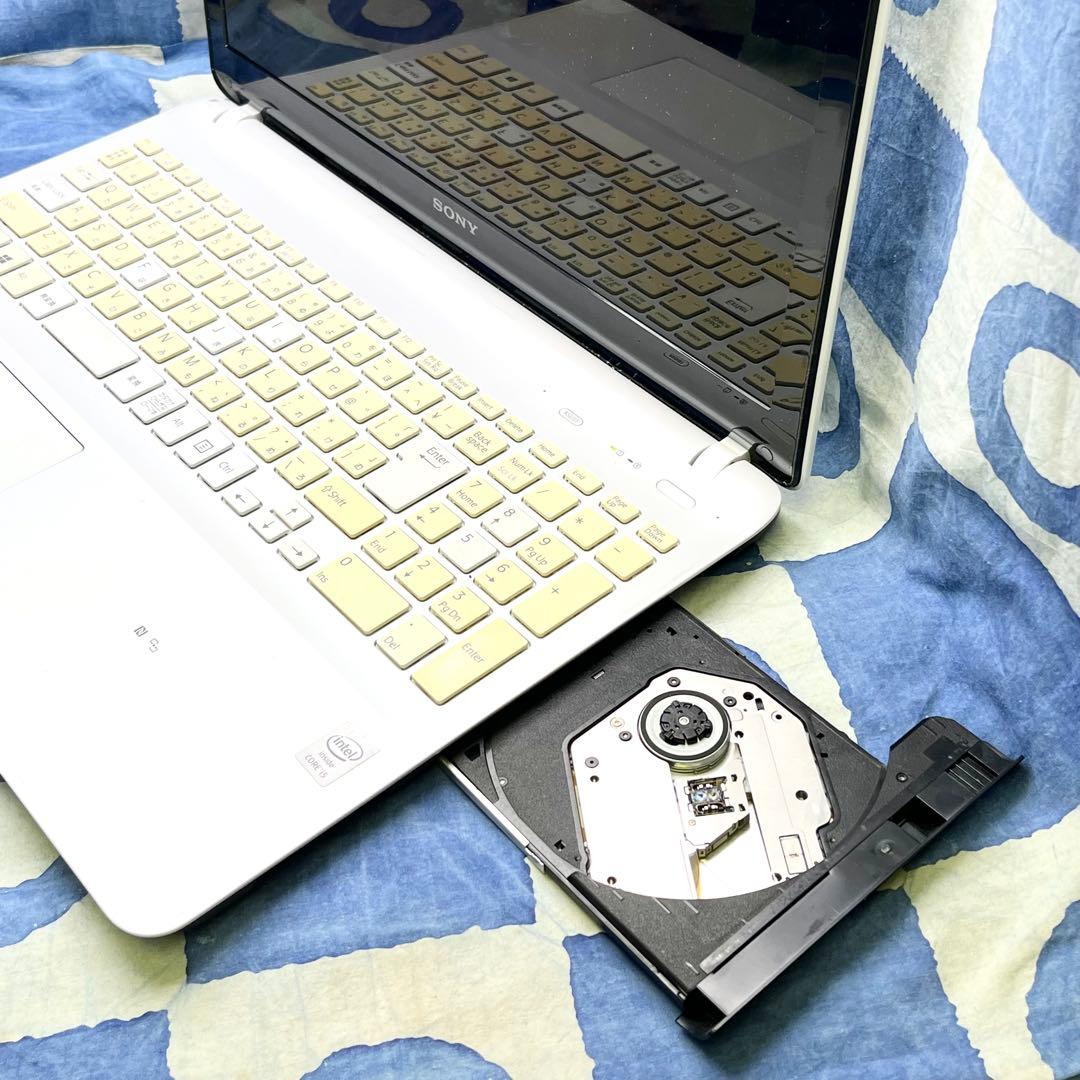 人気VAIO♡大容量HDD1TB☆i5☆美しい白♪ブルーレイ&カメラ！Win11