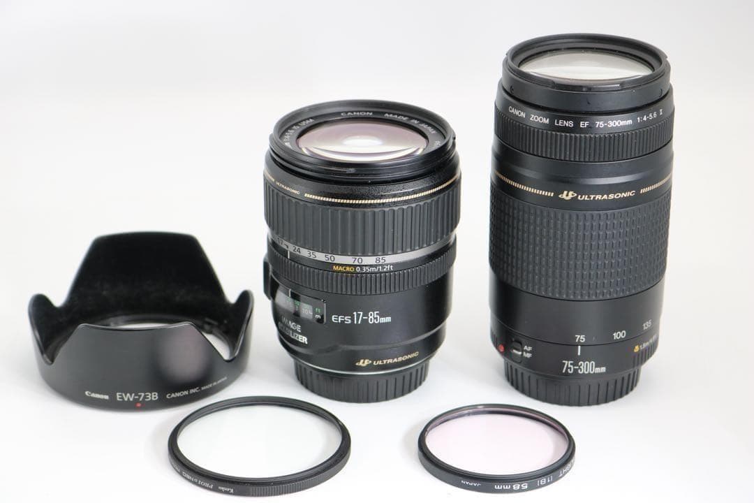 ボディ新品級 【Canon EOS Kiss X9i ダブルレンズセット】