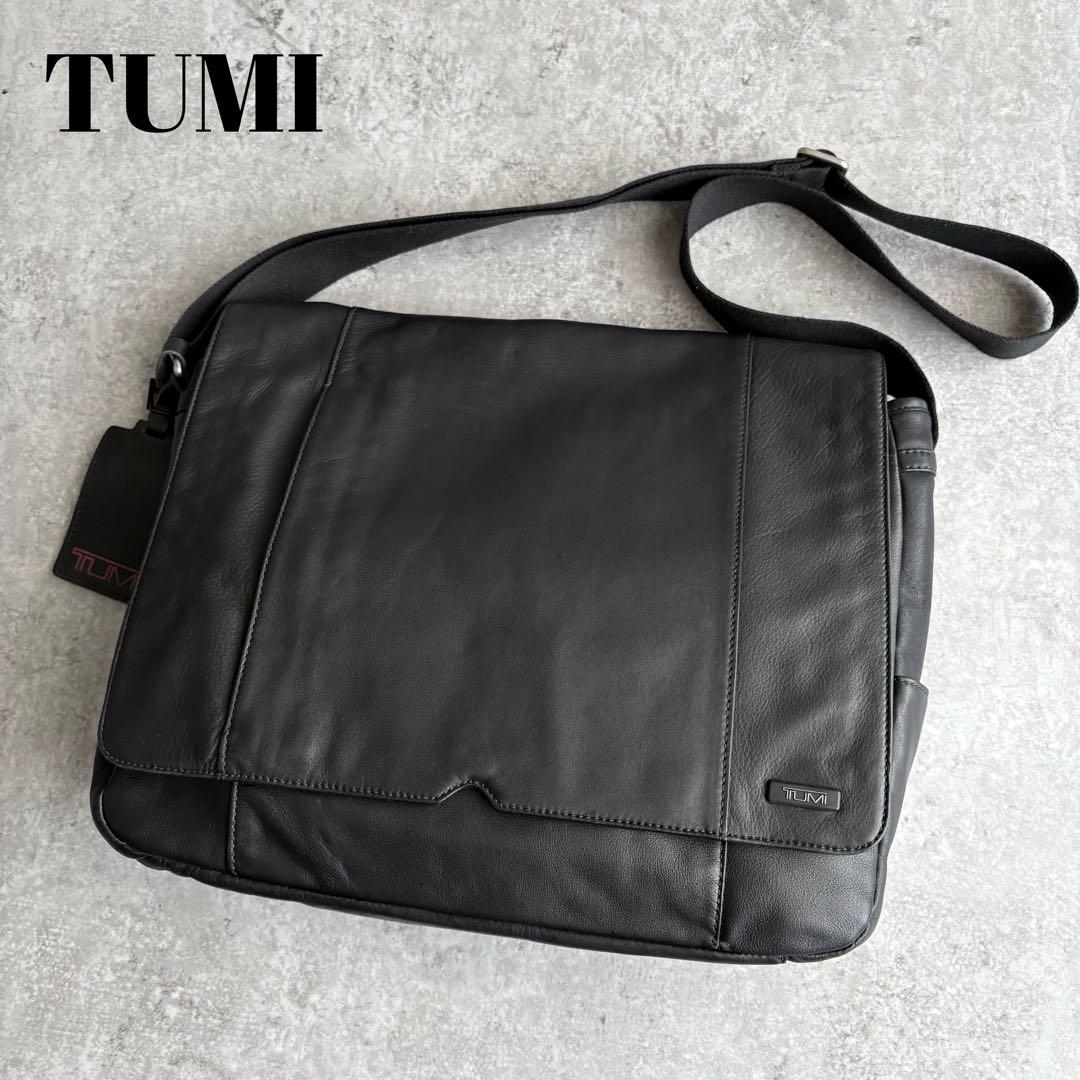 【ぺ様】TUMI メッセンジャー ショルダーバッグ ナッパレザー 通勤 通学