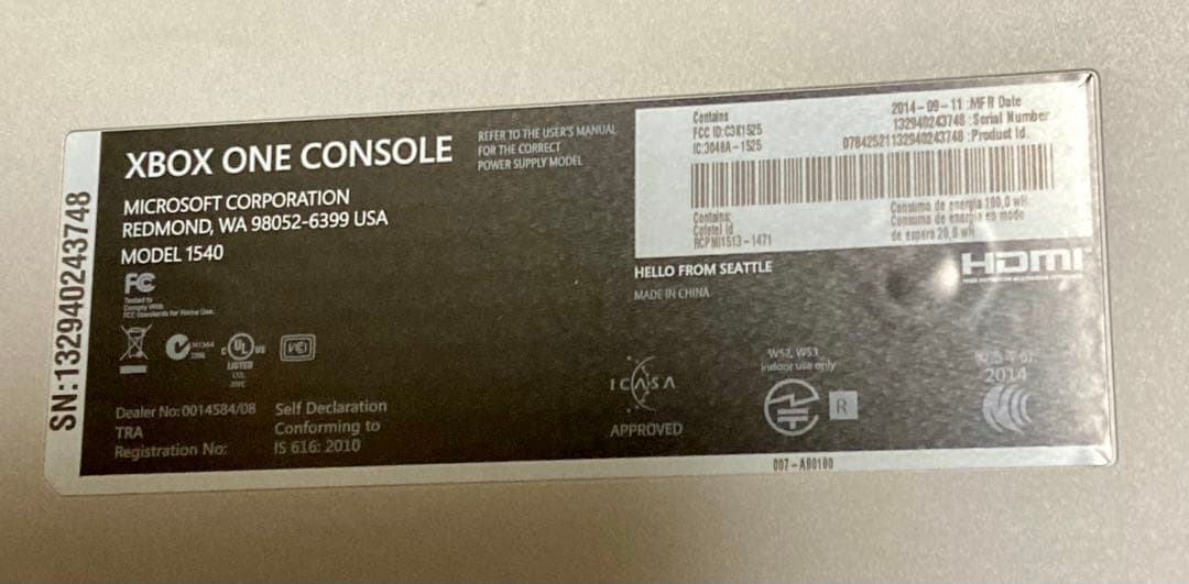 Xbox One 本体 Call of Duty +追加コントローラ+充電器