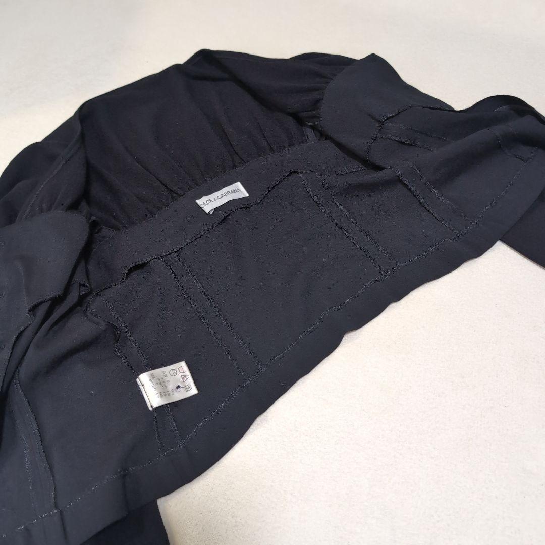 Dolce & Gabbana 短丈異素材組み合わせブラウス オンワード90s〜