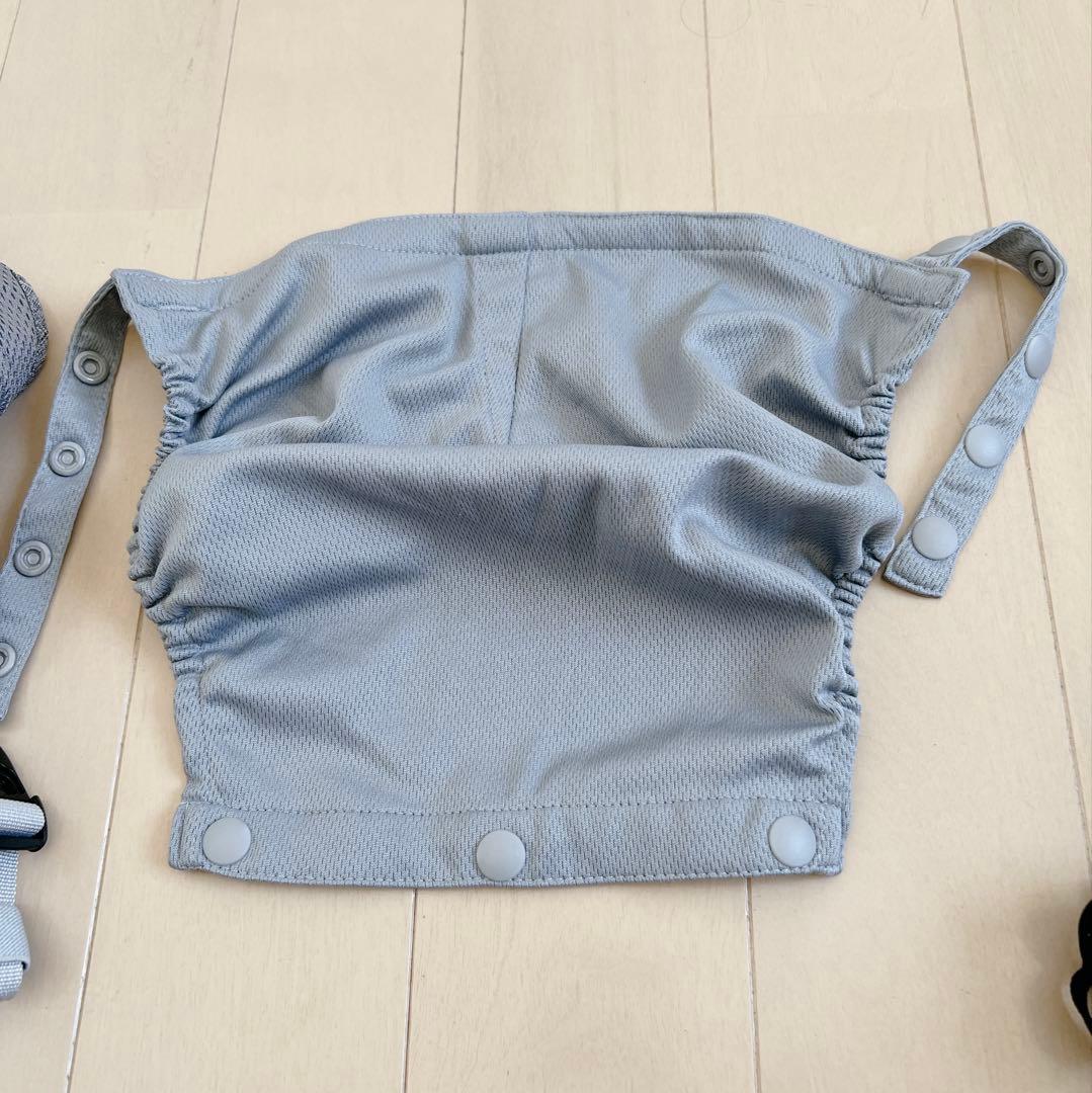 美品！napnap tran ダブルショルダー　グレー　折り畳めるヒップシート